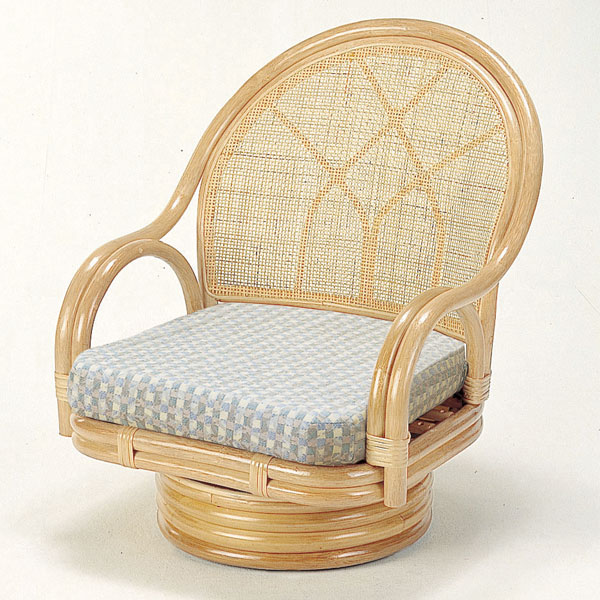 【美品】　ラタン　籐　　ローチェア　アームチェア　椅子