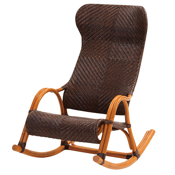 日本国内純正品 ロッキングチェア ラタン 籐 アンティーク - 椅子/チェア