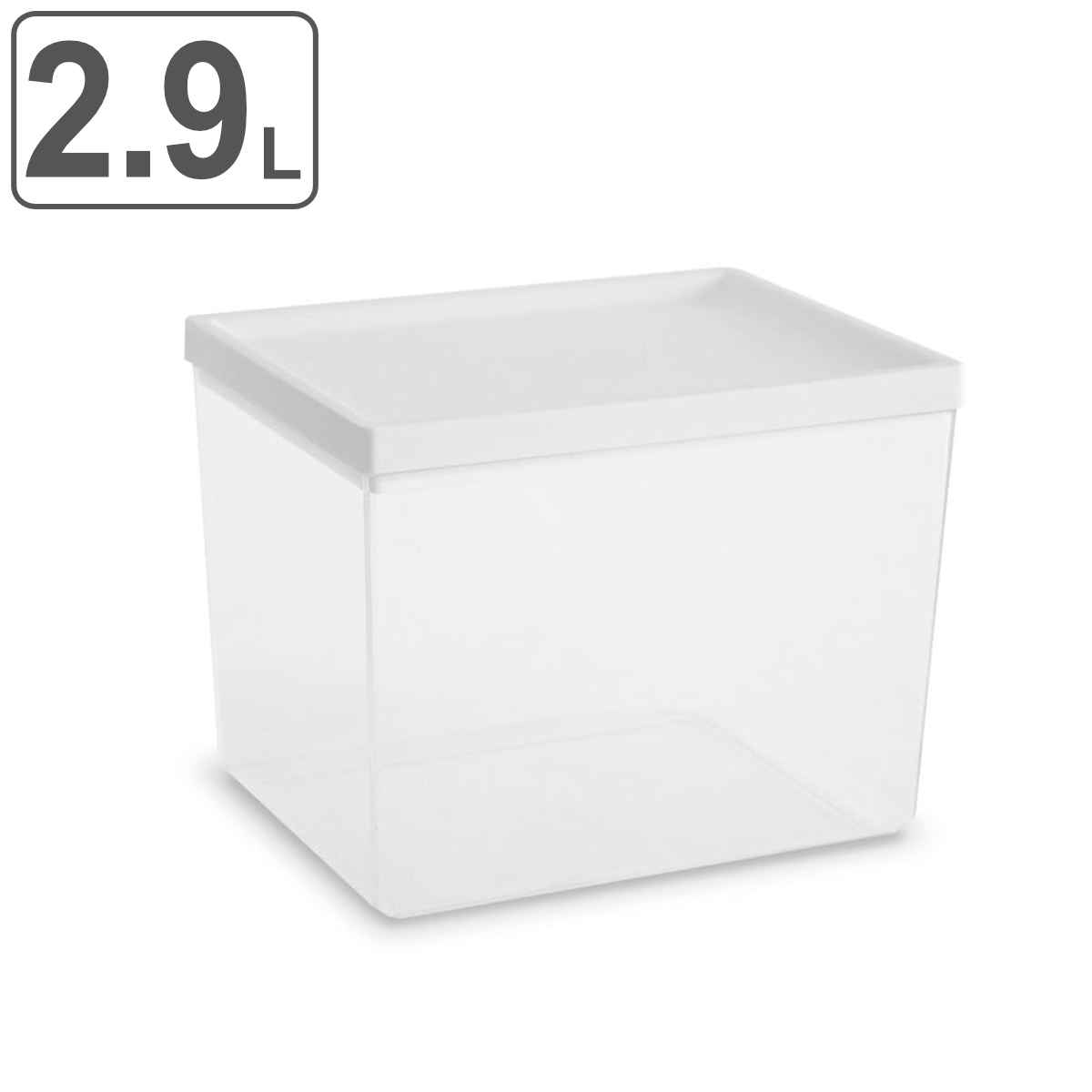 保存容器 2.9L アシュビー ラージ キャニスター ホワイト Abode Homewares （ アボードホームウェア プラスチック容器 保存 容器 食品保