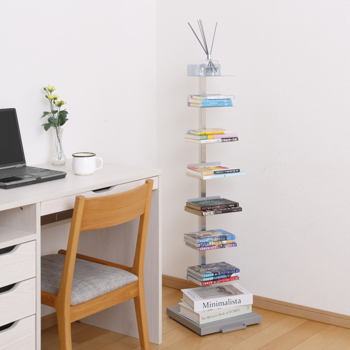 ブックタワー ハイタイプ 8段 高さ111.5cm 日本製 Tsum Dock