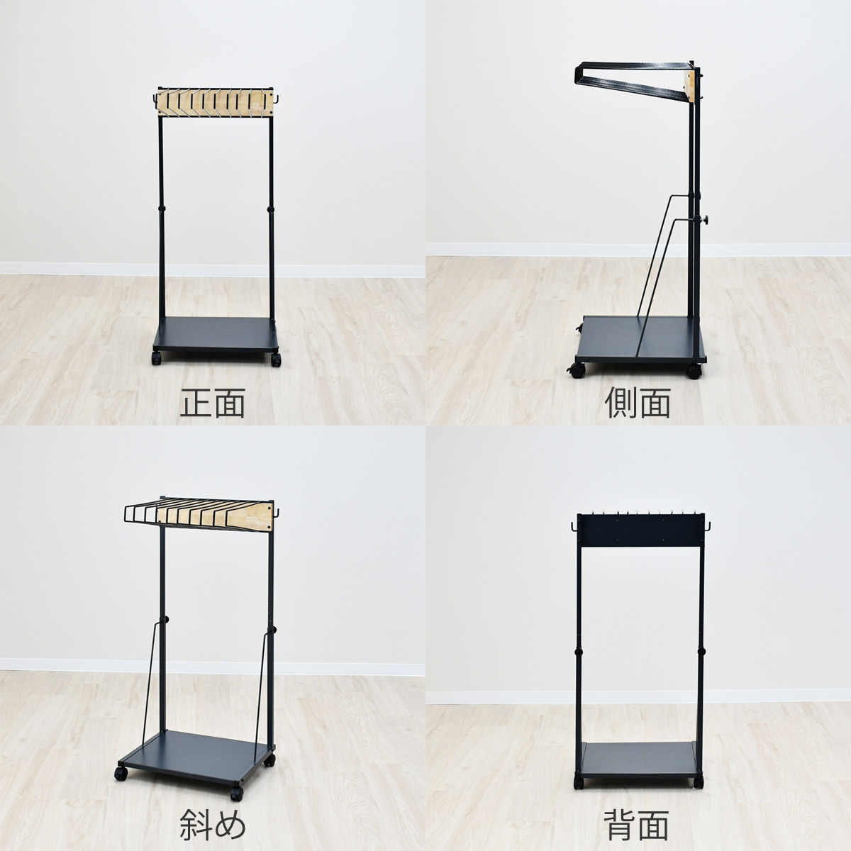 ジーンズハンガー 高さ伸縮 10本掛け 幅49cm キャスター付 棚付き 日本製 ( スラックスハンガー ラック ジーンズ ジーパン Gパン 収納 伸縮式 ハンガー ズボンハンガー パンツハンガー 伸縮 クローゼット収納 押入れ収納 )