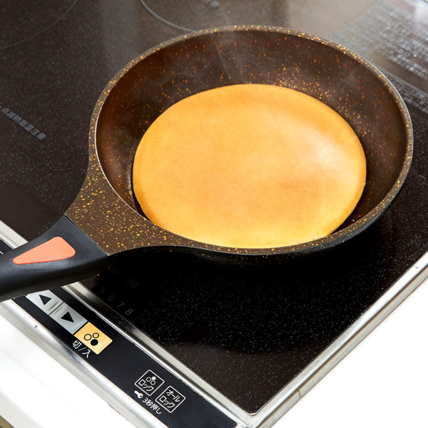 フライパン 20cm IH対応 ゴールドマーブル ( ガス火対応 浅型フライパン 炒め鍋 20センチ いため鍋 アルミフライパン フッ素樹脂 調理器具 オール熱源対応 )