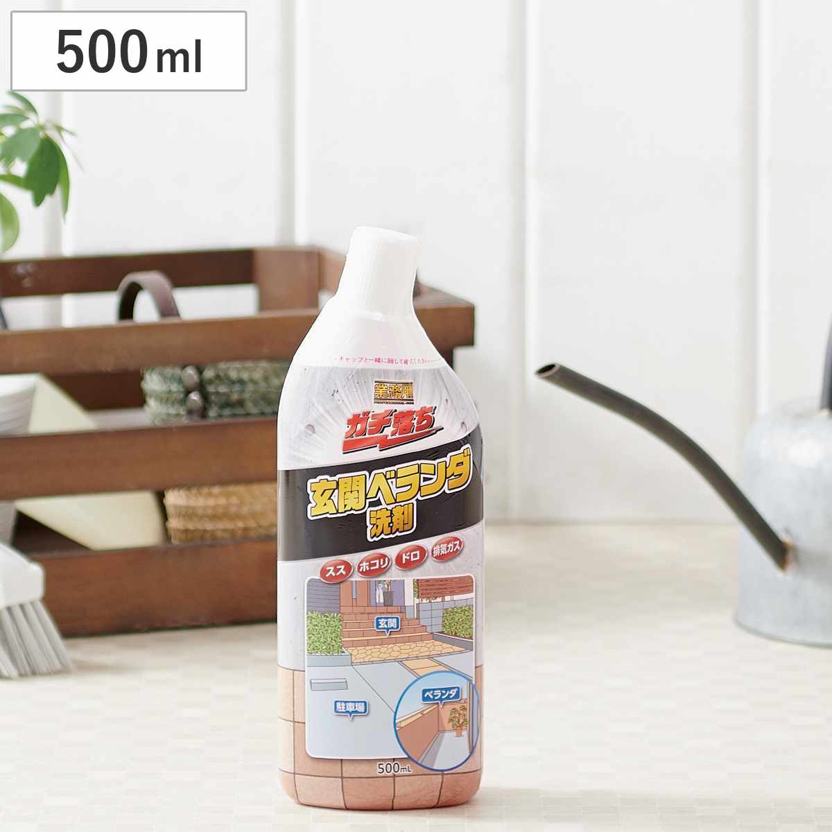 玄関ベランダ洗剤 業務用ガチ落ち （ 玄関 タイル コンクリート 汚れ 洗浄 洗剤 泥汚れ プロ仕様 床掃除 外掃除 外壁 掃除 素地用品 掃除用洗剤 ）