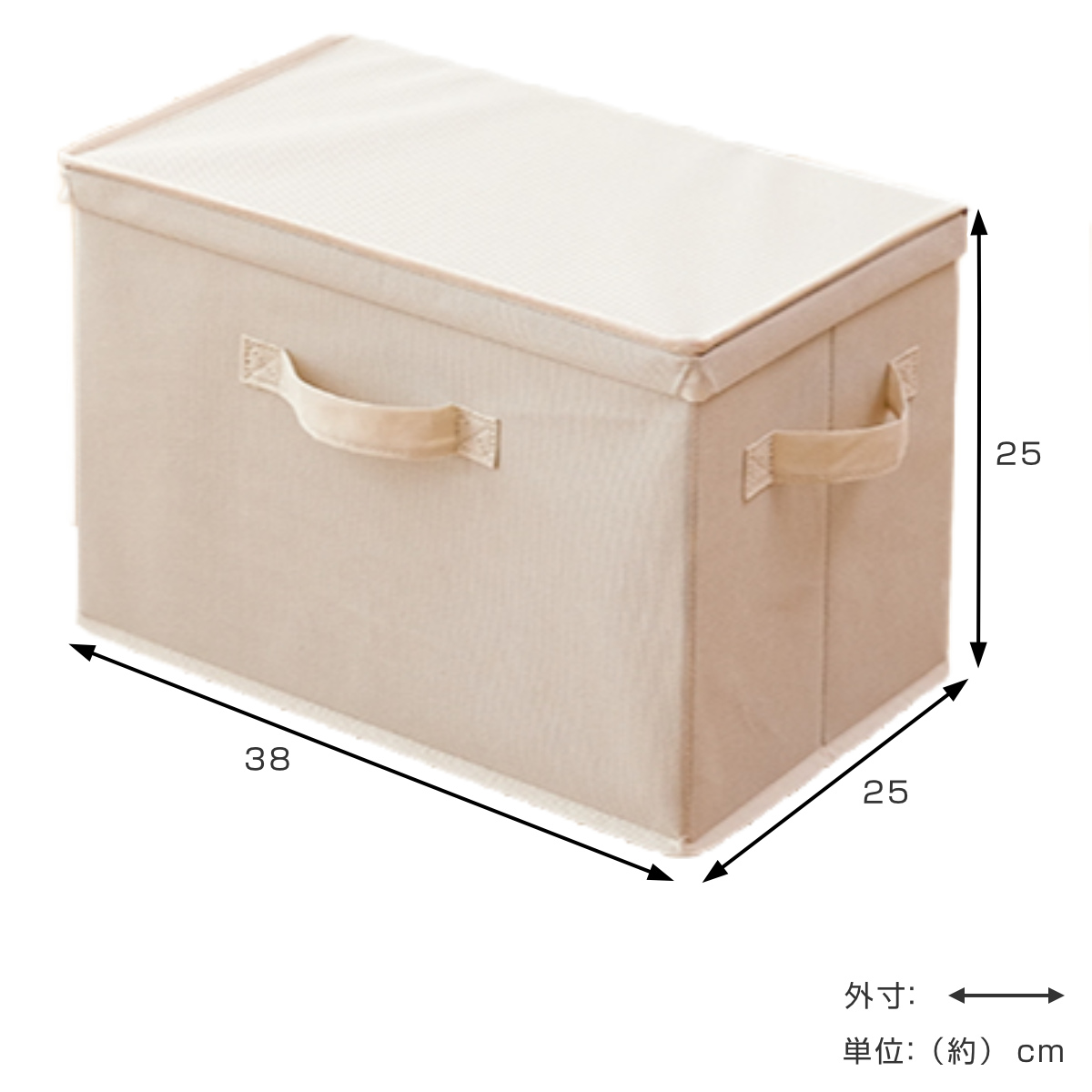 収納ボックス 布 不織布 ふた付き 整理箱 2個組 カラーボックス インナーボックス ( 収納 収納ケース ケース ボックス 引き出し フタ付き 蓋 フタ 取っ手付き 持ち手付き ファブリック 布製 おしゃれ )