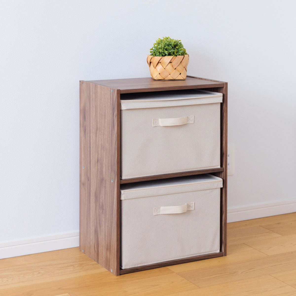 収納ボックス 布 不織布 ふた付き 整理箱 2個組 カラーボックス インナーボックス ( 収納 収納ケース ケース ボックス 引き出し フタ付き 蓋 フタ 取っ手付き 持ち手付き ファブリック 布製 おしゃれ )