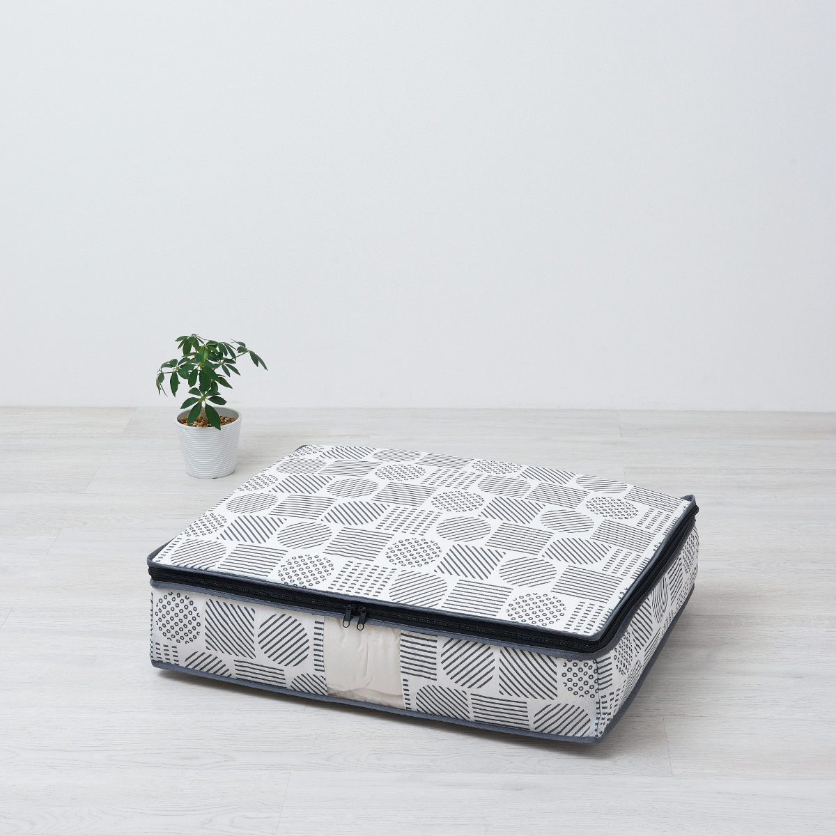 収納袋 羽毛布団収納袋 不織布 北欧柄 縦型 シングル コンパクト ( 布団収納袋 布団収納 立てられる クローゼット収納 ふとん収納袋 袋 隙間収納 布団収納ケース 羽毛 ふとん 収納 布団袋 ふとん収納 押入れ収納 )