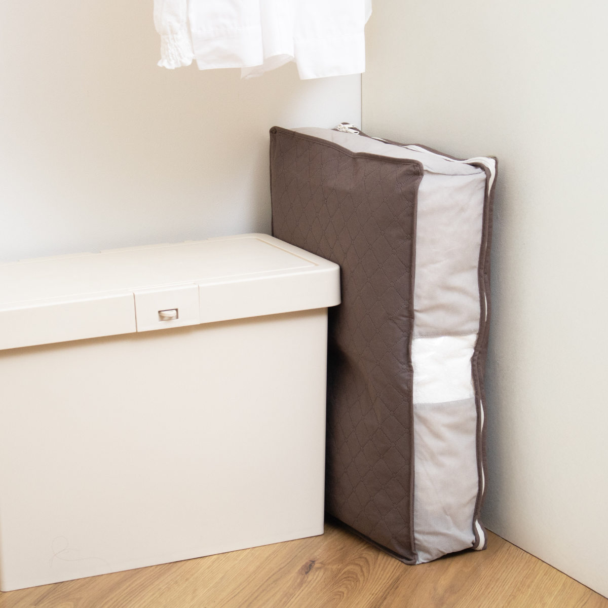 収納袋 3個セット Snimu クローゼット 収納ケース 羽毛布団 S シングル ( コンパクト すき間 隙間 収納 布団収納袋 布団 袋 隙間収納 布団収納ケース 羽毛 ふとん 布団袋 ふとん収納 シングル用 消臭 ニオイ 汗 加工 )