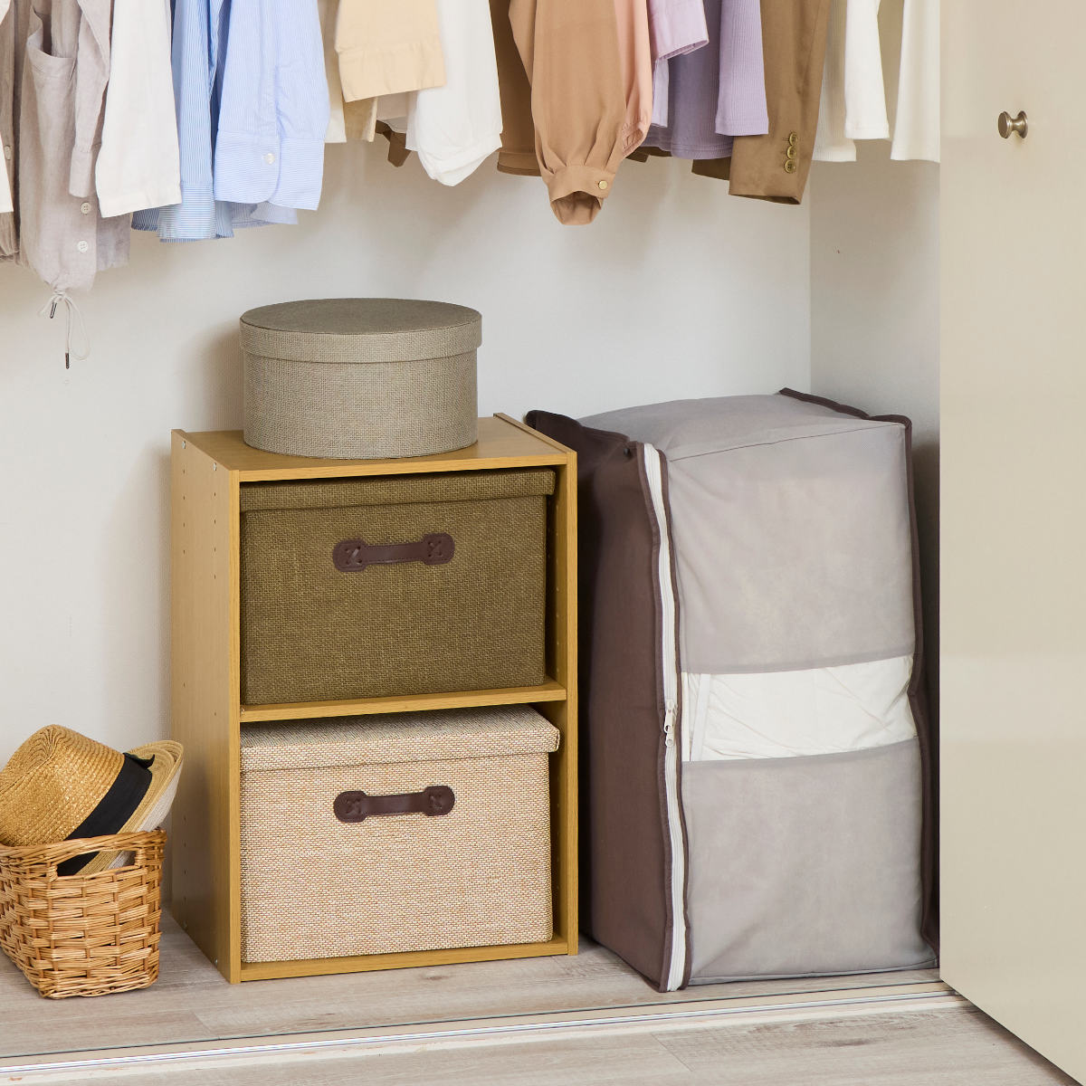 収納袋 Snimu クローゼット 収納ケース 羽毛布団 D ダブル ( コンパクト すき間 隙間 収納 布団収納袋 布団 袋 隙間収納 布団収納ケース 羽毛 ふとん 布団袋 ふとん収納 ダブル用 消臭 ニオイ 汗 加工 )