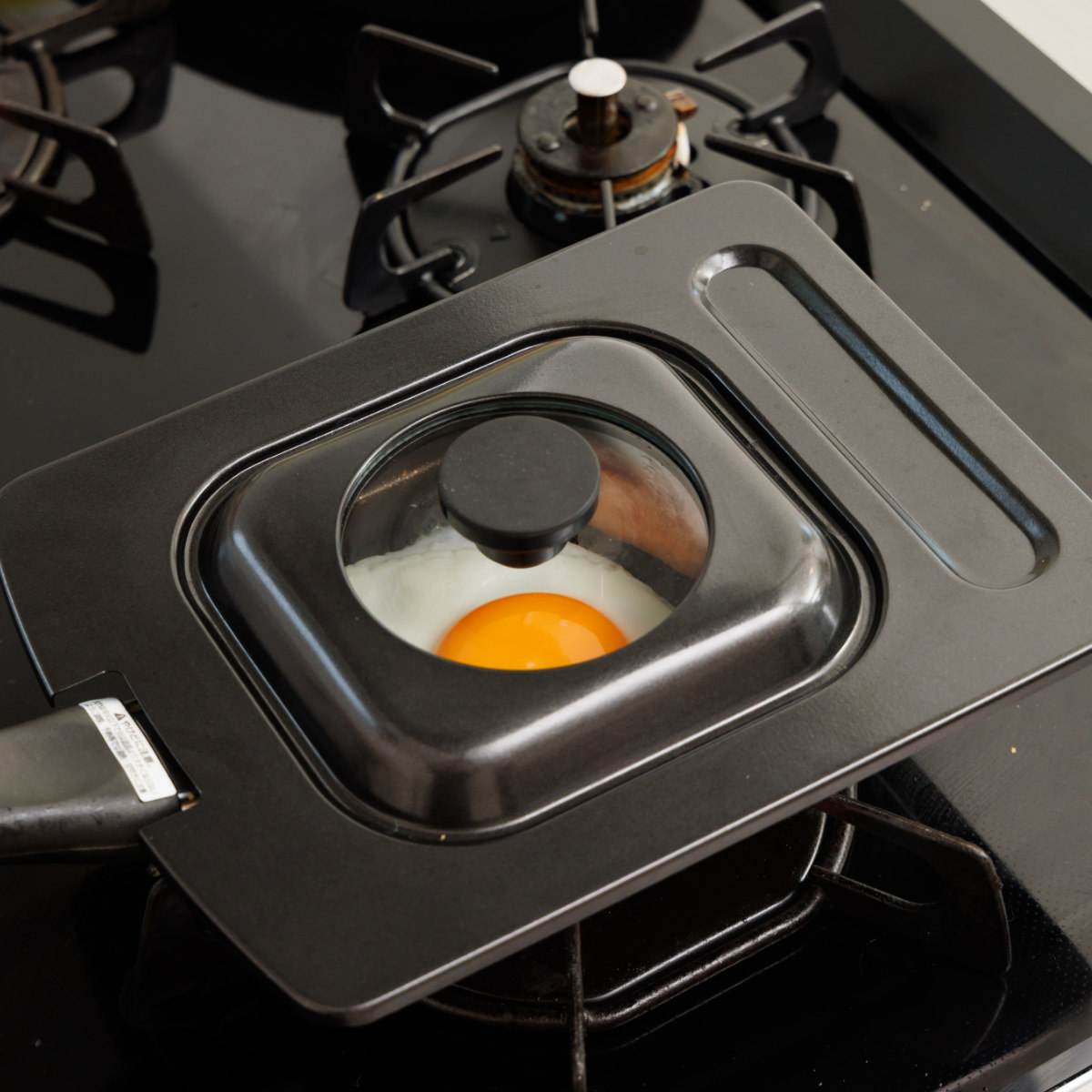 卵焼き器用蓋 13×17cm~ 15.5×19cm用 玉子焼きカバー ガラス窓 ( 卵焼き器 ふた 蓋 フライパンカバー エッグパン専用 卵焼き器用 玉子焼き器用 エッグパン用 角型 長方形 フライパン蓋 フタ キッチン用品 )