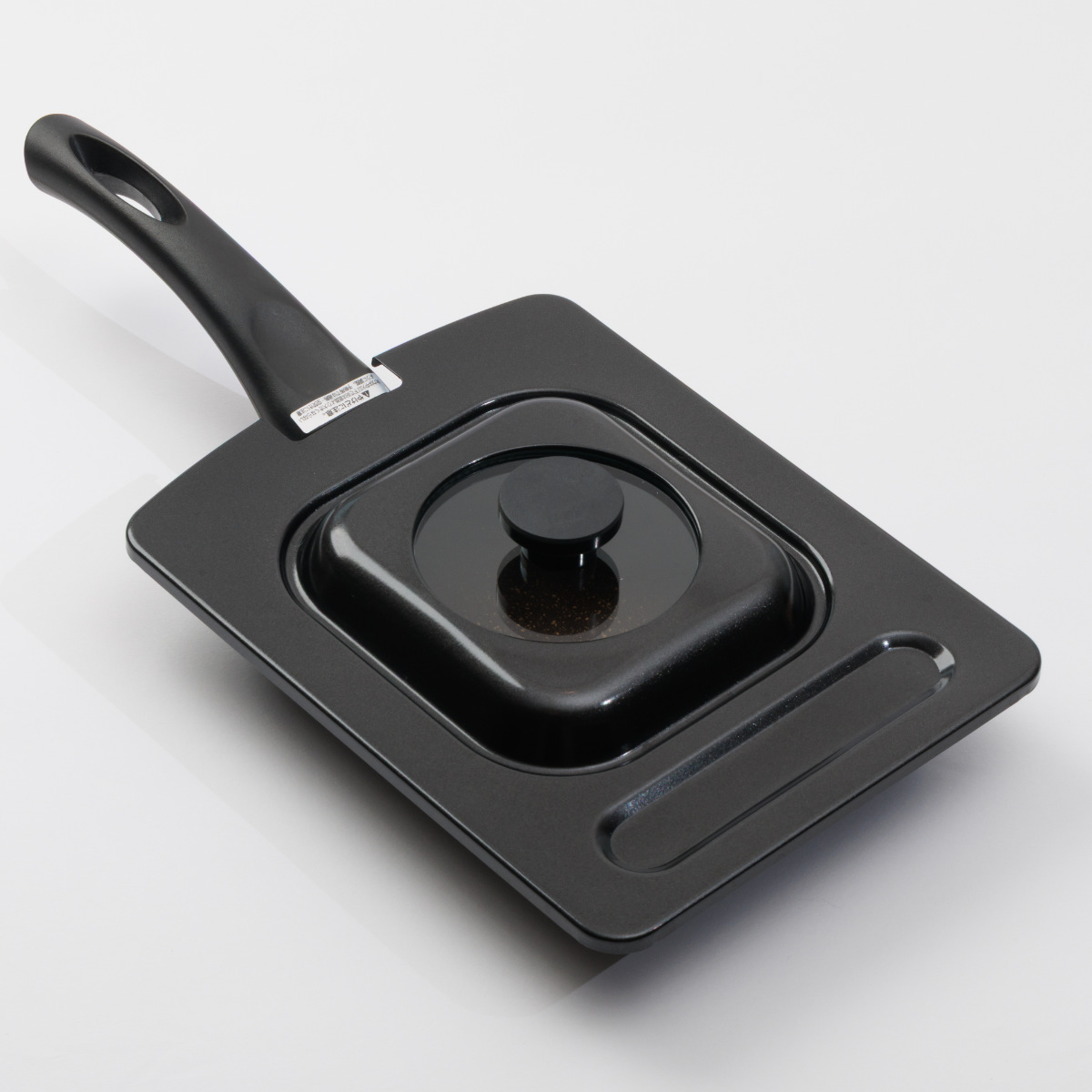 卵焼き器用蓋 13×17cm~ 15.5×19cm用 玉子焼きカバー ガラス窓 ( 卵焼き器 ふた 蓋 フライパンカバー エッグパン専用 卵焼き器用 玉子焼き器用 エッグパン用 角型 長方形 フライパン蓋 フタ キッチン用品 )