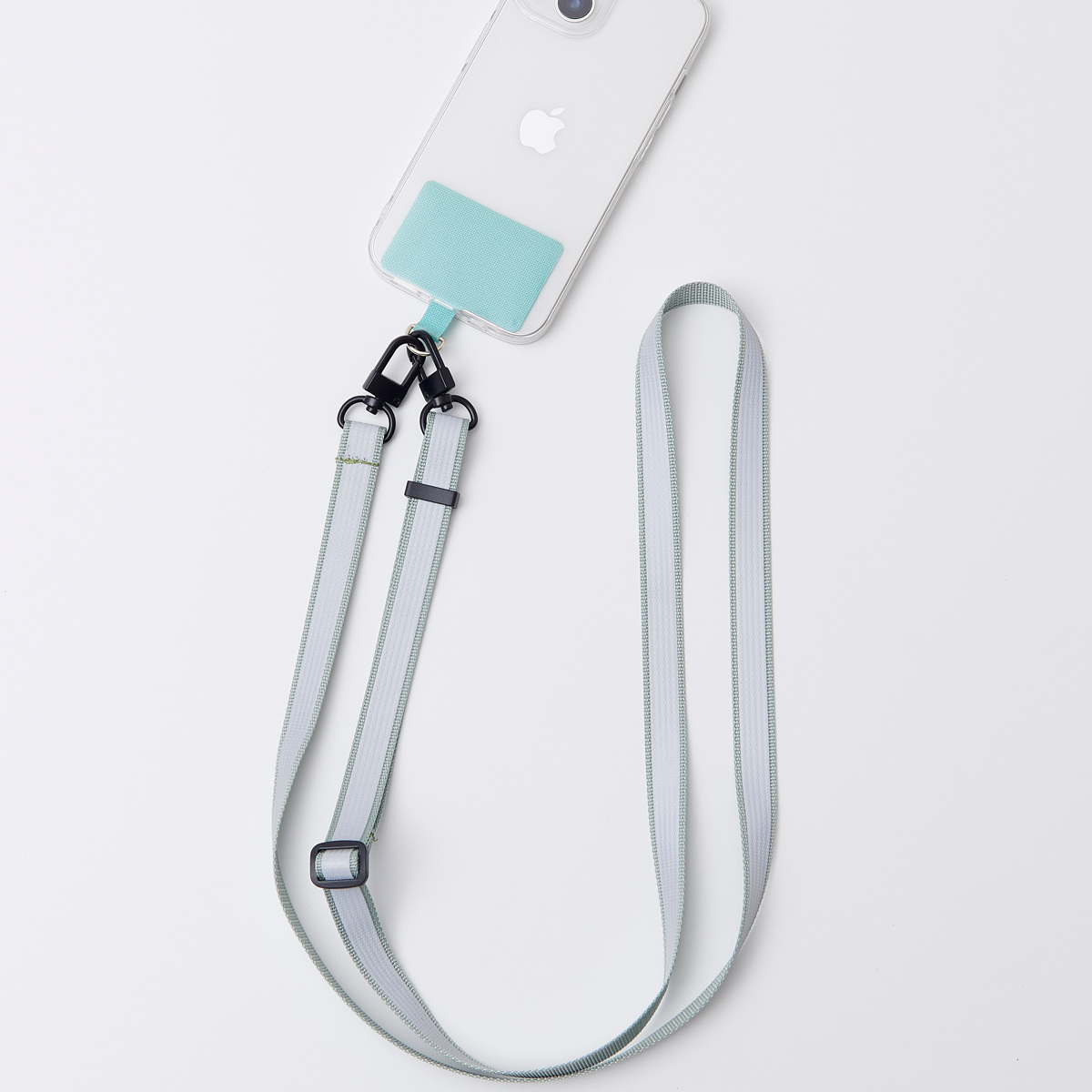 ストラップ スマホ 反射テープ付き （ スマホショルダー 挟むだけ 反射 光る 長さ調節 紐 肩掛け 斜めがけ スマホストラップ ショルダーストラップ 落下防止 旅行 持ち歩き レディース メンズ 紛失防止 夜間 散歩 リフレクター ）
