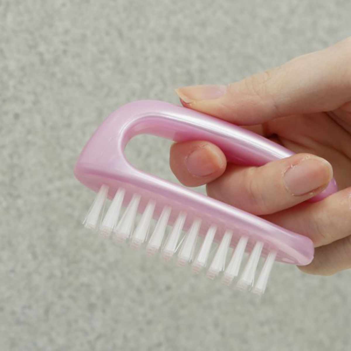 つめブラシ つめケア （ 爪ブラシ 手洗い 泥落とし ブラシ 洗面グッズ 爪 ネイル お手入れ ネイルケア 持ち手付き ハンドブラシ ケアブラシ 手洗いブラシ 手指 ケア ツメ 間 清潔 掃除 ブラッシング クリーニング ）