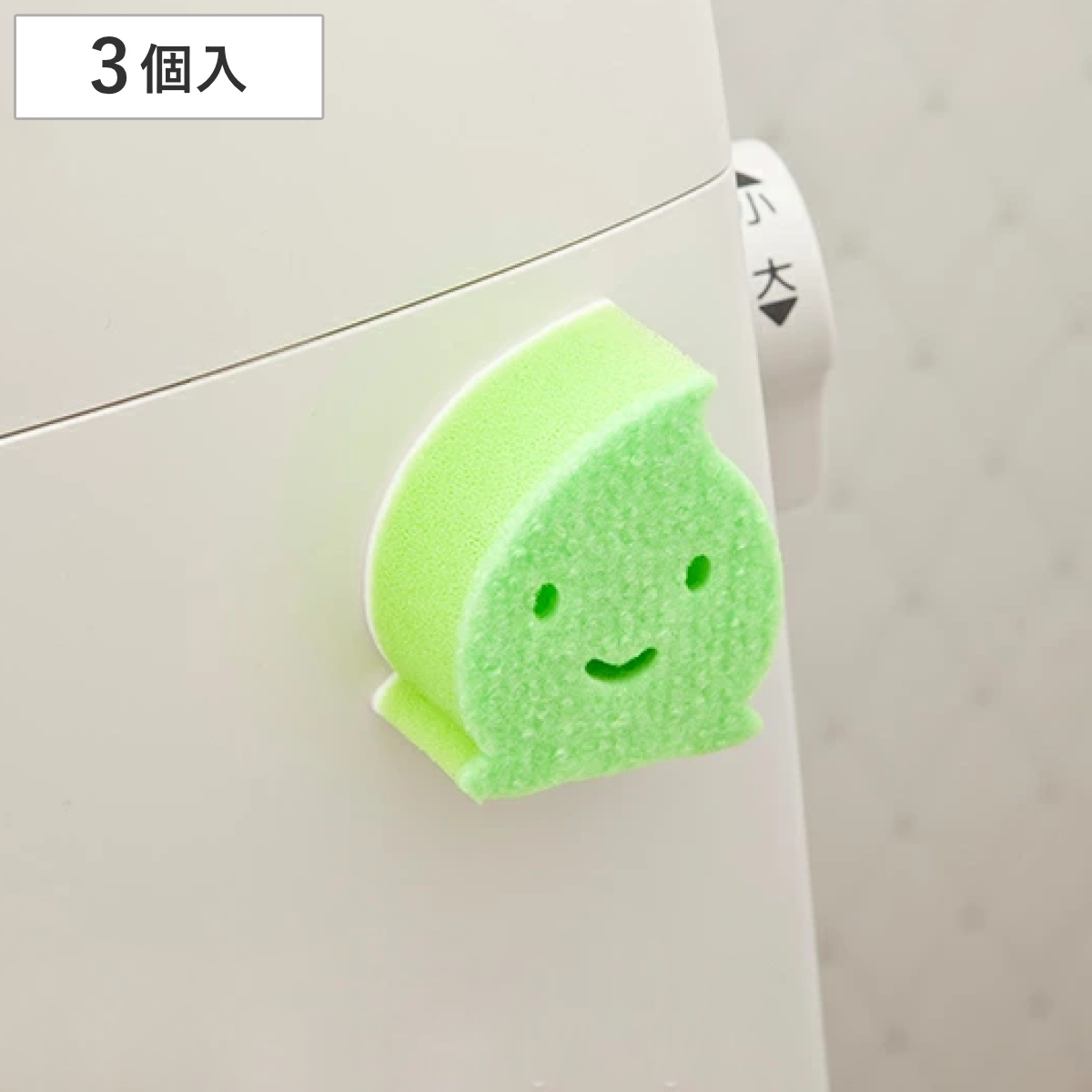 貼りつくトイレタンククリーナー ( トイレ用スポンジ トイレ用品 掃除用品 手洗いカラン トイレ手洗い タンク掃除 手洗いタンク 水垢 水あか 貼り付くスポンジ トイレタンク 蛇口まわり )