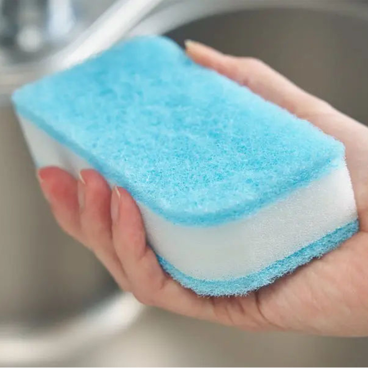 キッチンスポンジ バイオシル 抗菌 ( 食器洗いスポンジ 食器用スポンジ へたりにくい 丈夫 油汚れ 泡立ち 日本製 台所用スポンジ クリーナー 茶渋 水切れ やわらかい 傷つけない 耐久性 皿洗い ) 【ソフト】 ソフト