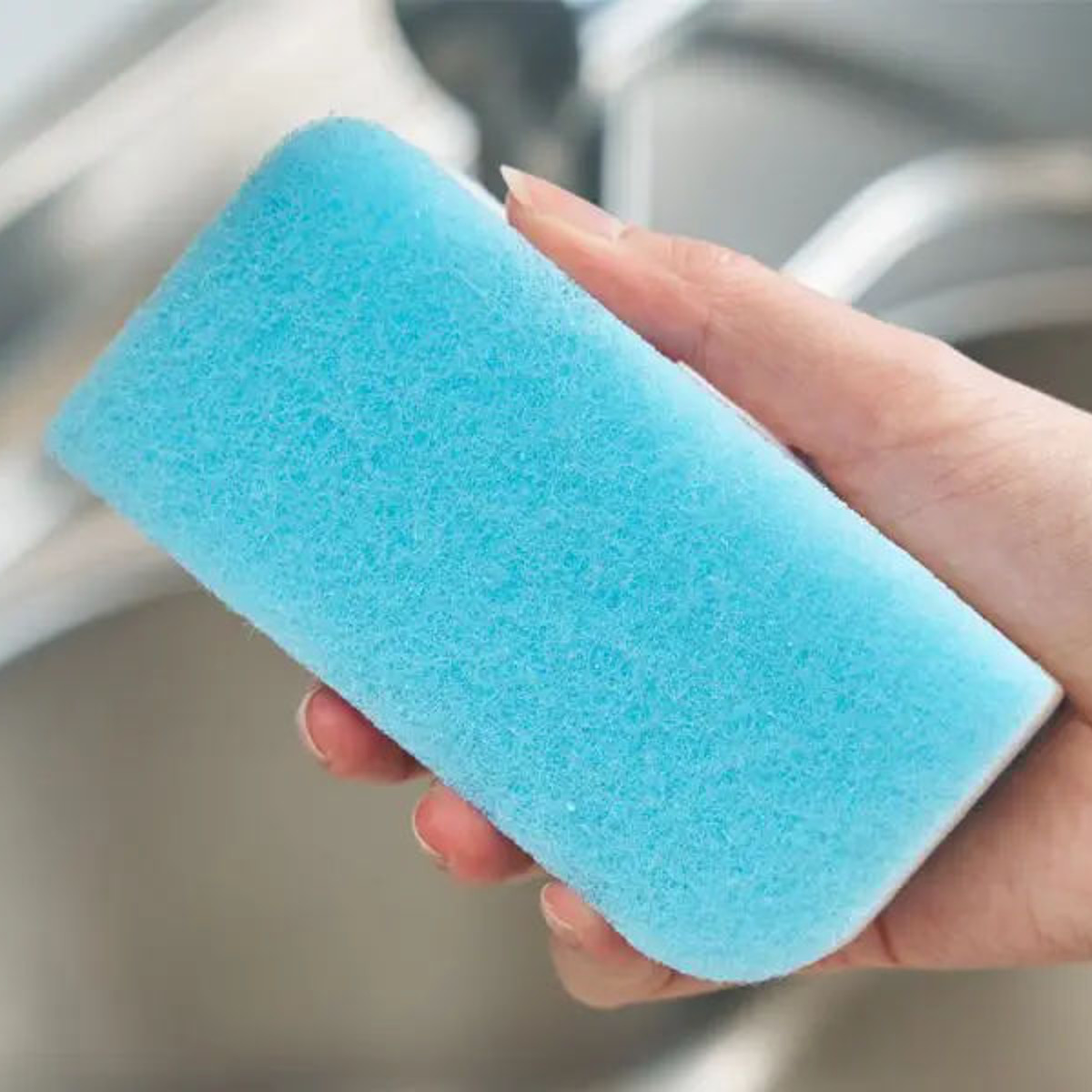 キッチンスポンジ バイオシル 抗菌 ( 食器洗いスポンジ 食器用スポンジ へたりにくい 丈夫 油汚れ 泡立ち 日本製 台所用スポンジ クリーナー 茶渋 水切れ やわらかい 傷つけない 耐久性 皿洗い ) 【ソフト】 ソフト