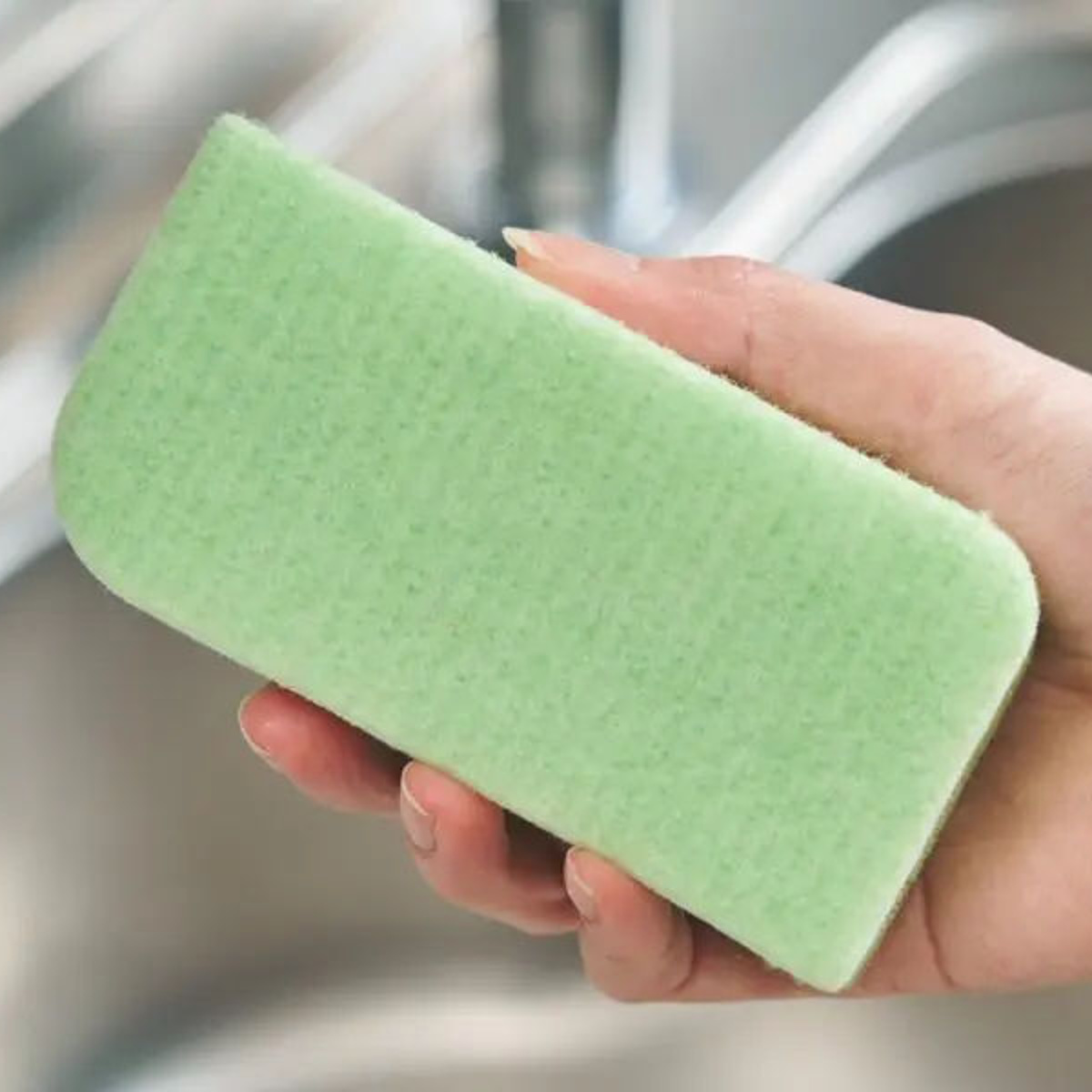 キッチンスポンジ バイオシル 抗菌 ( 食器洗いスポンジ 食器用スポンジ へたりにくい 丈夫 油汚れ 泡立ち 日本製 台所用スポンジ クリーナー 茶渋 水切れ やわらかい 傷つけない 耐久性 皿洗い ) 【ソフト】 ソフト