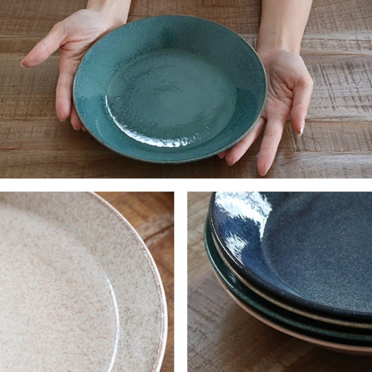 プレート ナチュラルカラー パスタ皿 4枚入 ( 美濃焼 電子レンジ対応 食洗機対応 日本製 磁器 深型 皿 お皿 食器 おしゃれ ナチュラル 北欧風 和モダン )