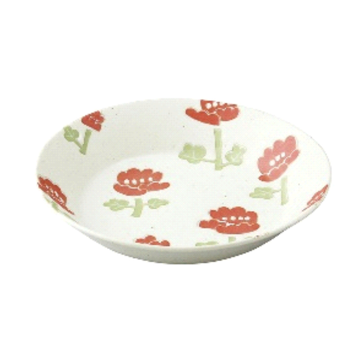 プレート ノルディックフラワー パスタ皿 4枚入 ( 食洗機対応 電子レンジ対応 美濃焼 磁器 日本製 深皿 皿 お皿 食器 パスタ カレー 北欧 花柄 洋食器 モダン おしゃれ )