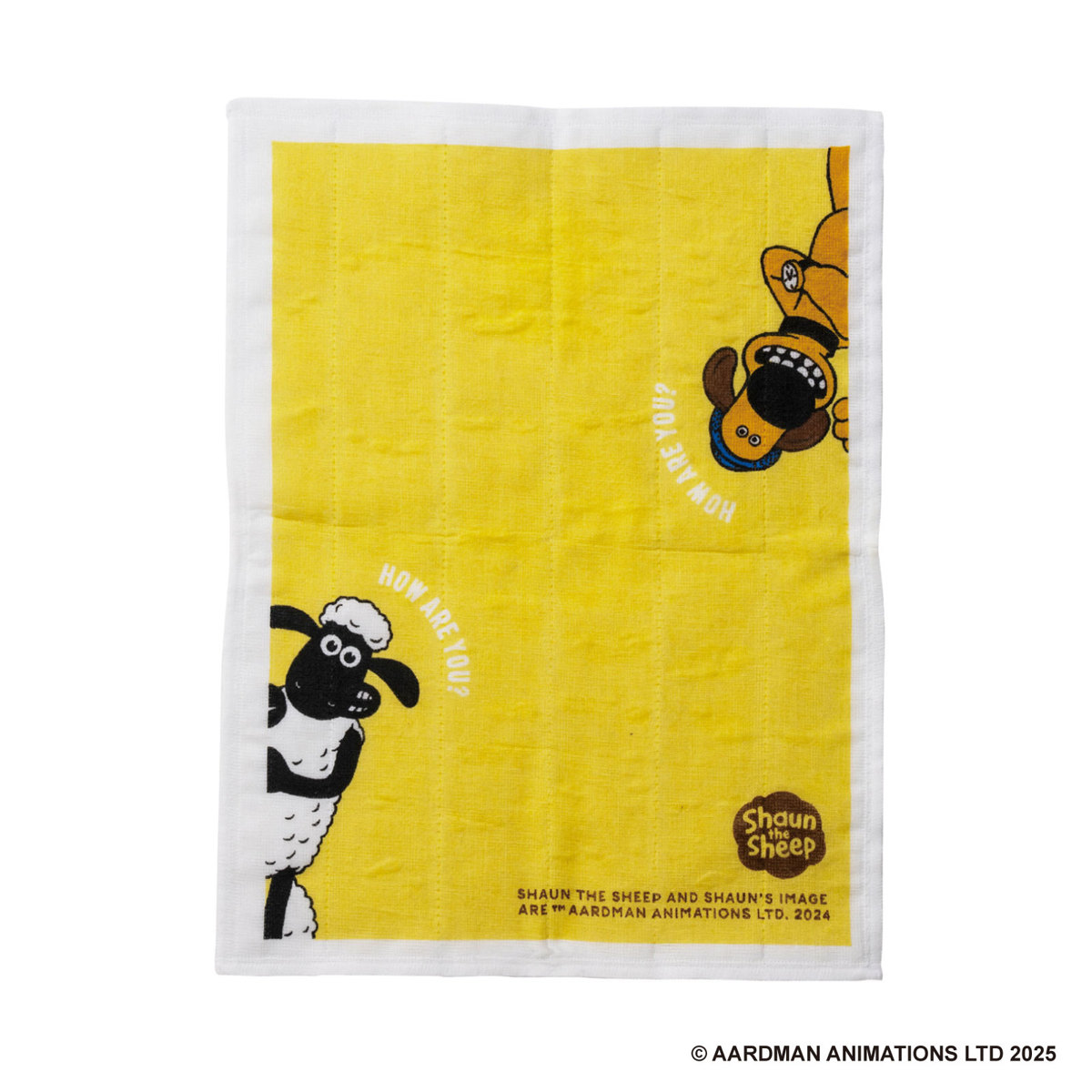 蚊帳布巾 ひつじのショーン 蚊帳生地 ふきん L ( かやふきん 布巾 日本製 綿 レーヨン 蚊帳 吸水 速乾 クロス キャラクター かや生地 台拭き 食器拭き ディッシュクロス おしゃれ かわいい 長方形 大きめ ) 【C】 C