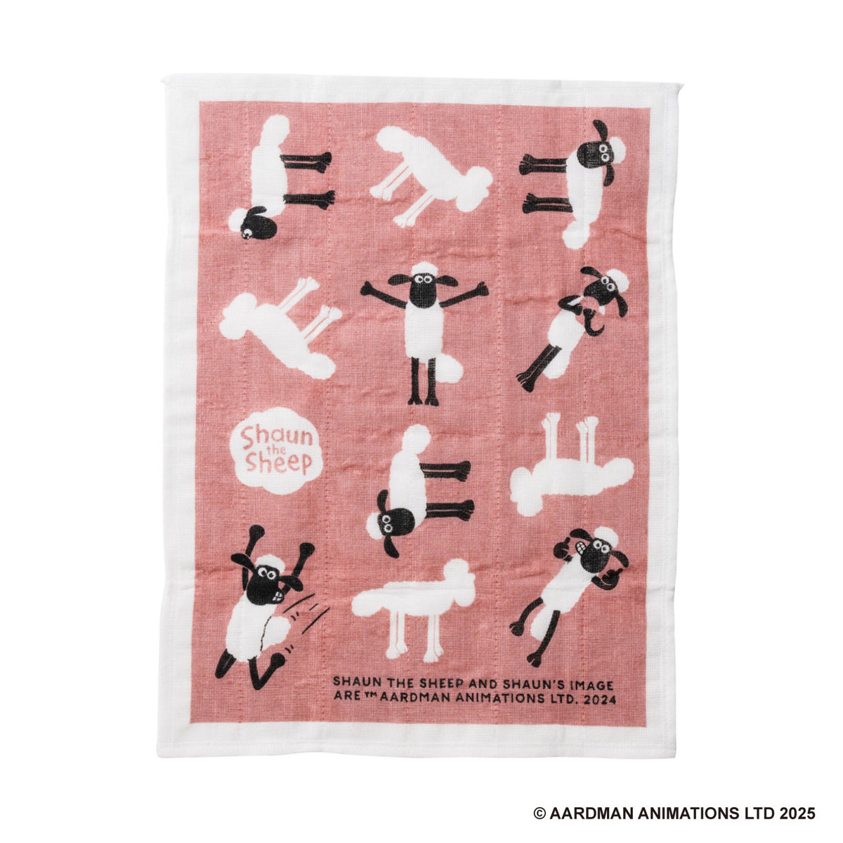 蚊帳布巾 ひつじのショーン 蚊帳生地 ふきん L ( かやふきん 布巾 日本製 綿 レーヨン 蚊帳 吸水 速乾 クロス キャラクター かや生地 台拭き 食器拭き ディッシュクロス おしゃれ かわいい 長方形 大きめ ) 【C】 C