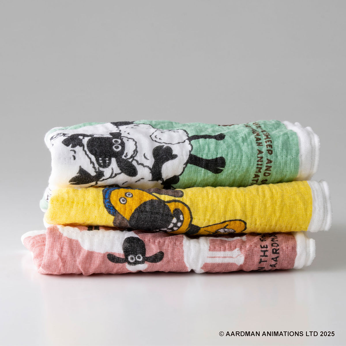 蚊帳布巾 ひつじのショーン 蚊帳生地 ふきん L ( かやふきん 布巾 日本製 綿 レーヨン 蚊帳 吸水 速乾 クロス キャラクター かや生地 台拭き 食器拭き ディッシュクロス おしゃれ かわいい 長方形 大きめ ) 【C】 C