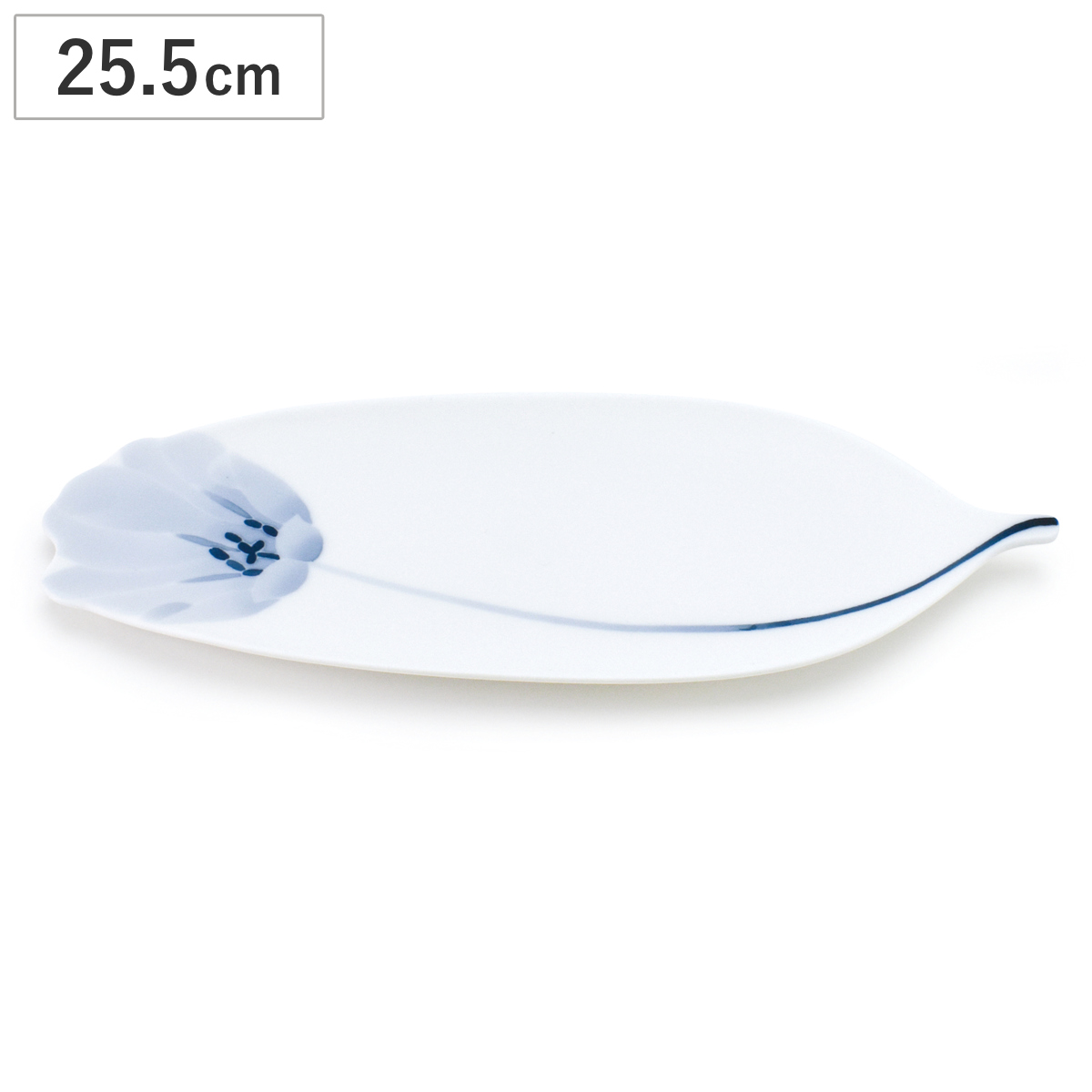 プレート FLOW チューリップステムプレートM （ プレート 皿 お皿 食器 20.5cm 食洗機対応 磁器 瀬戸焼 日本製 和風 和食器 プレート おしゃれ 和モダン ）