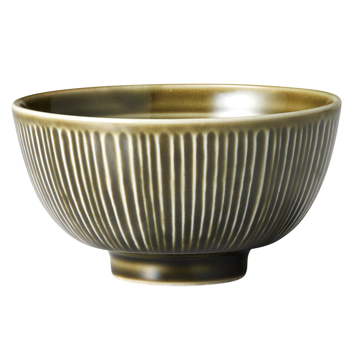 Sogi 茶碗 ( お茶碗 茶わん ごはん 食器 11.4cm 食洗機対応 電子レンジ対応 磁器 美濃焼 日本製 和風 和食器 シンプル モダン ) 【織部】 織部