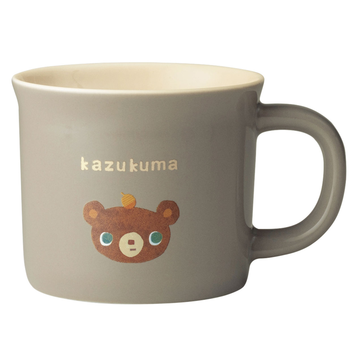 マグカップ かずくまマグカップ ( マグ マグコップ カップ 食器 240ml 食洗機対応 電子レンジ対応 磁器 美濃焼 日本製 くまさん クマ コーヒー 珈琲 紅茶 ティータイム プレゼント ギフト ) 【リンゴ】 リンゴ