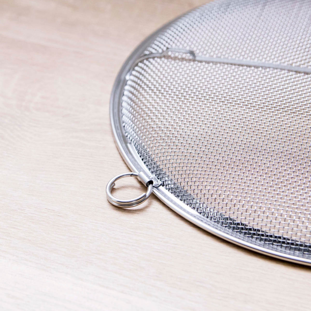 工房アイザワ 盆ザル 20cm リング付き ボンザル 深型 ( キッチン ざる 足付き 食洗機対応 料理 調理 水切り ステンレス 湯切り 下ごしらえ 油切り 網 トレー ステンレスザル 円形ザル 使いやすい 丈夫 アイザワ キッチンツール )