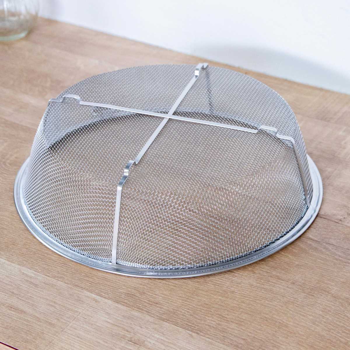 工房アイザワ 盆ザル 20cm リング付き ボンザル 深型 ( キッチン ざる 足付き 食洗機対応 料理 調理 水切り ステンレス 湯切り 下ごしらえ 油切り 網 トレー ステンレスザル 円形ザル 使いやすい 丈夫 アイザワ キッチンツール )