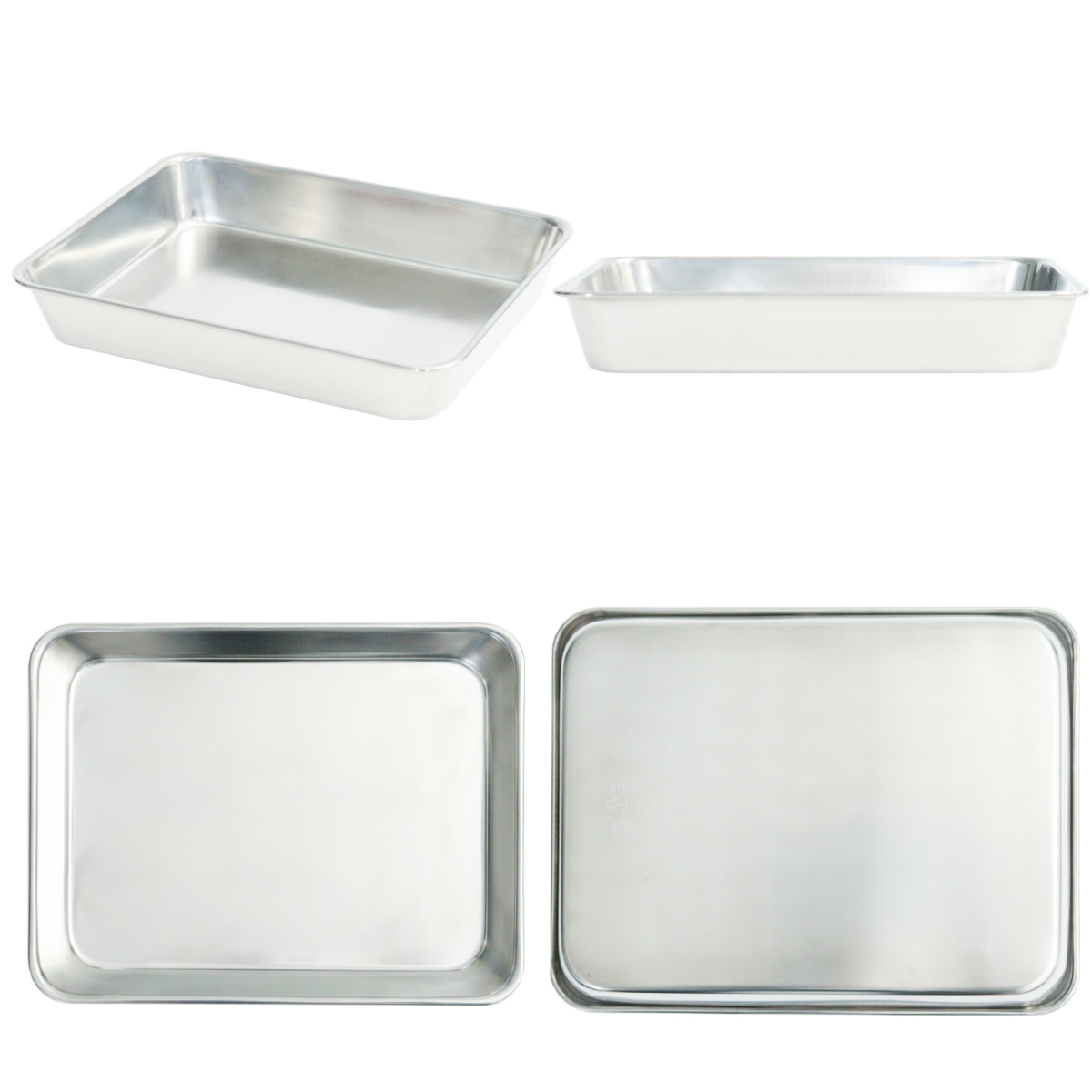 工房アイザワ バット 角バット 18枚取 ステンレス製 日本製 ( キッチン キッチンバット ステンレスバット 角型 料理 調理 18-8ステンレス 湯切り 下ごしらえ 長方形 使いやすい 丈夫 アイザワ ケース トレー ア 加工 調理用バット )