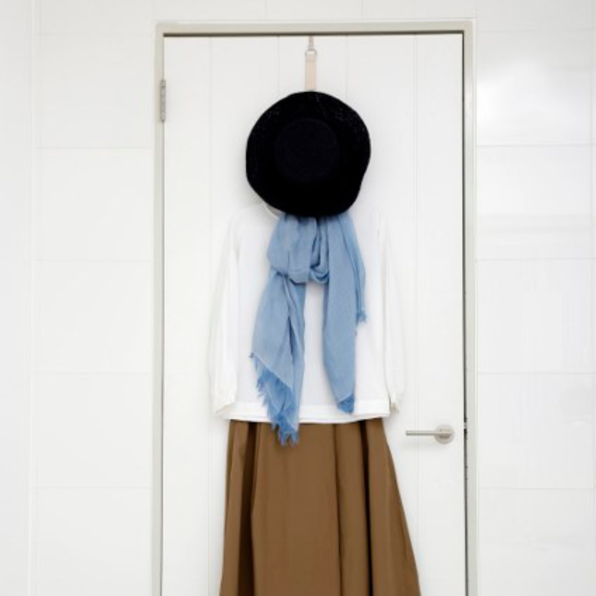 ドアフック 高さ100cm コーディネートフック 収納 ドア用 おしゃれ ( ドア フック 鞄 かばん 帽子 バッグ ハンガーフック 洋服掛け 洋服 ジャケット 掛け ハンガー掛け 上着 カバン バッグ掛け 帽子掛け 扉 インテリア 扉フック )