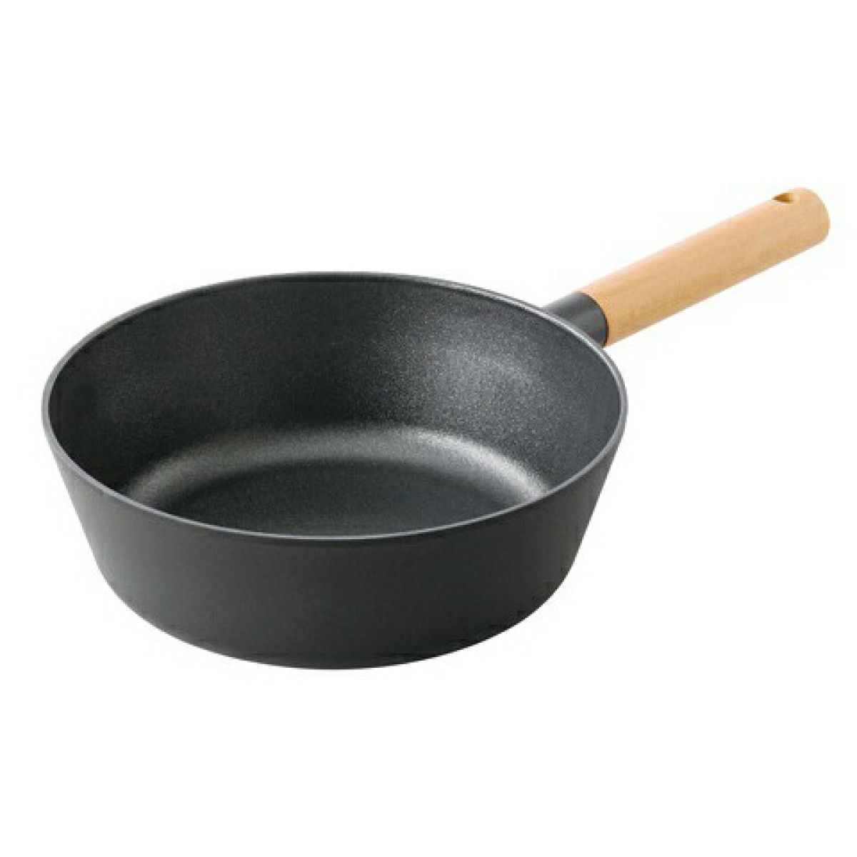 フライパン 24cm IH対応 TI:DA チタン&ダイヤモンドWコーティング マルチパン ( ガス火対応 炒め鍋 いため鍋 ふっ素加工 フッ素加工 軽量 24センチ フッ素コーティング こびりつきにくい 軽い 丈夫 アルミ製 木製ハンドル )