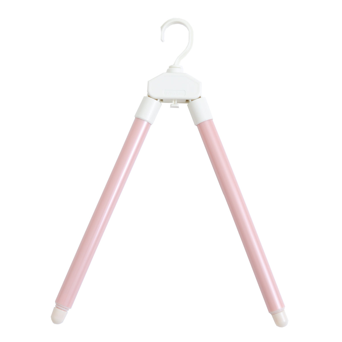 ハンガー 同色10本セット シワーレスハンガー ( シワーレス 洗濯ハンガー 10本 伸縮 乾きやすい 洗濯物干し 洗濯 物干し 折りたたみ コンパクト 物干しハンガー 伸縮ハンガー 伸びる シワになりにくい 下折れ式 衣類 トレーナー ) 【ピンク】 ピンク