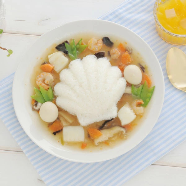 ご飯抜き型 myフォルム海のなかまたち 押し型 デコ型 ( デコカレー アレンジ ご飯型 ライス型 おにぎり型 型 キャラカレー ご飯押し型 おにぎり押し型 キャラ弁 )