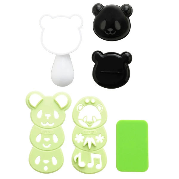 おにぎり押し型 おむすびパンダ おにぎり抜き型 キャラ弁 グッズ ( お弁当グッズ お弁当作り おにぎり 押し型 抜き型 ご飯型抜き おにぎり型 海苔カッター デコ弁 パンダ ぱんだ )