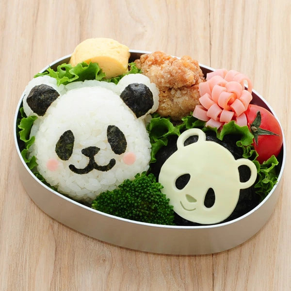 おにぎり押し型 おむすびパンダ おにぎり抜き型 キャラ弁 グッズ ( お弁当グッズ お弁当作り おにぎり 押し型 抜き型 ご飯型抜き おにぎり型 海苔カッター デコ弁 パンダ ぱんだ )