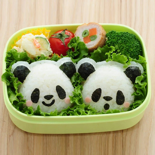 おにぎり押し型 おむすびパンダ おにぎり抜き型 キャラ弁 グッズ ( お弁当グッズ お弁当作り おにぎり 押し型 抜き型 ご飯型抜き おにぎり型 海苔カッター デコ弁 パンダ ぱんだ )