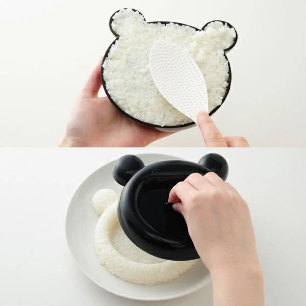 ご飯抜き型 myフォルム あ~ん!ぱくっ! ( お弁当グッズ パーティ アレンジ お弁当作り 押し型 抜き型 キャラ弁 ご飯型抜き 海苔カッター デコ弁 ご飯押し型 ライス型 ネコ ねこ ぱんだ パンダ どうぶつ お子さまランチ )