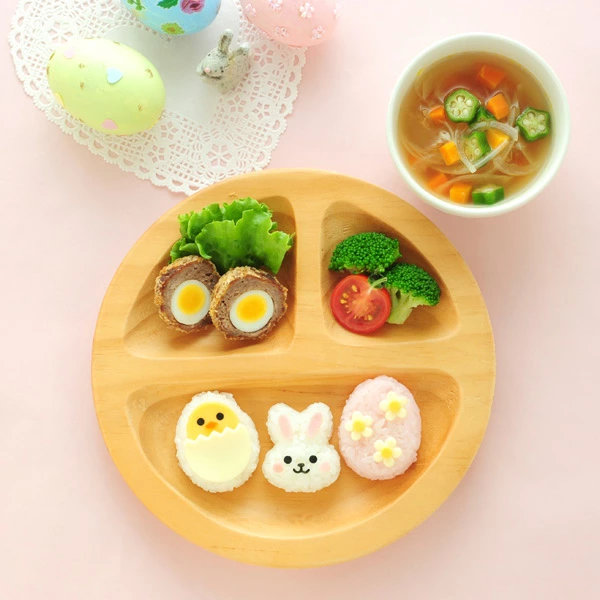 おにぎり押し型 うさぎとひよこのmini×2おにぎりセット おにぎり抜き型 キャラ弁 グッズ ( お弁当グッズ お弁当作り おにぎり 押し型 抜き型 ご飯型抜き おにぎり型 海苔カッター デコ弁 うさぎ たまご イースター )