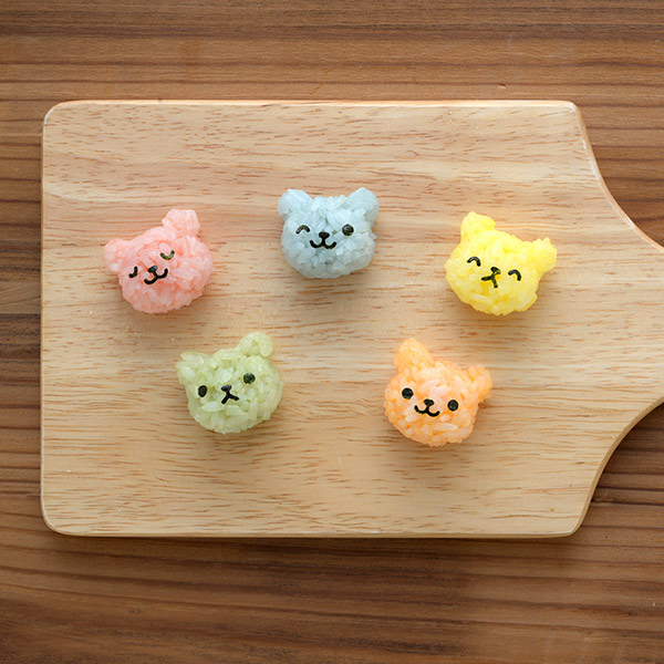 おにぎり押し型 こぐまのmini×2おにぎりやさん おにぎり抜型 ( おにぎり型 くま キャラ弁 お弁当グッズ ひと口サイズ クマ デコ弁 時短料理 海苔パンチ くま型 10g 海苔型 海苔パーツ ちいさいお握り 一口サイズ おにぎり 簡単 )