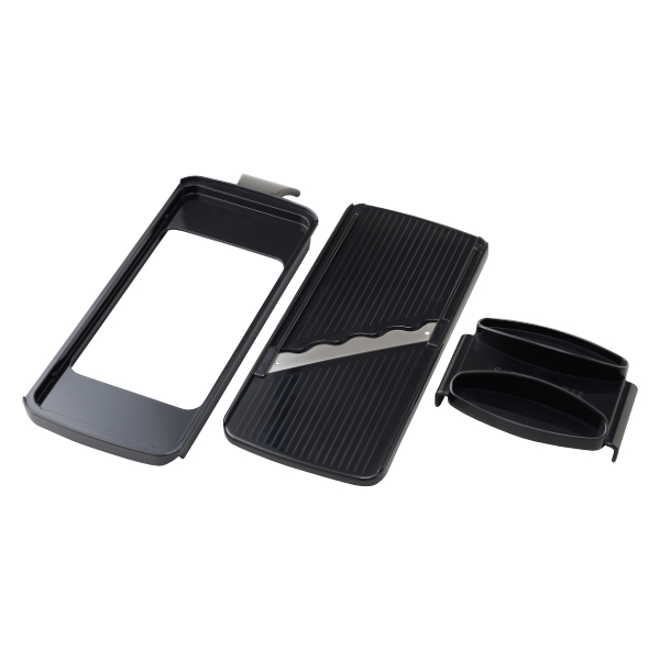 ステンレスバット・角型ザル専用スライサー 日本製 ( 千切り サラダ キャベツ せん切り器 せん切りスライサー 千切りスライサー 野菜スライサー ベジタブルスライサー キッチンツール ウェーブ状 波型 安全ホルダー付き )