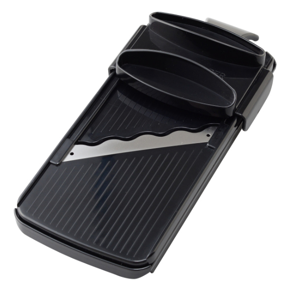 ステンレスバット・角型ザル専用スライサー 日本製 ( 千切り サラダ キャベツ せん切り器 せん切りスライサー 千切りスライサー 野菜スライサー ベジタブルスライサー キッチンツール ウェーブ状 波型 安全ホルダー付き )