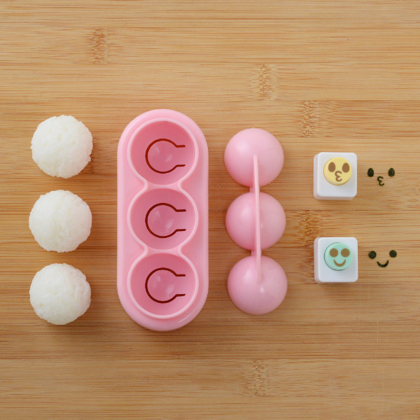 おにぎり型 お弁当グッズ 海苔パンチ 手まりこむすびmini×2 ( おむすび型 オニギリ型 まんまるおにぎり 押し型 デコ弁 手まり寿司 海苔型 ひと口サイズ ひとくちサイズ 丸い 型 ミニ )