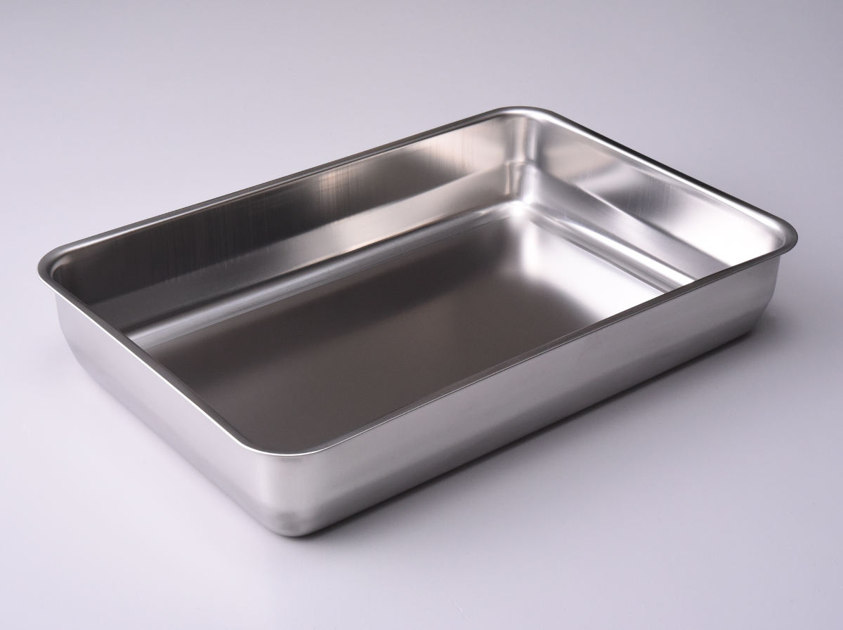 お料理はかどる蓋付き角バット 1/1サイズ 角型 ステンレス 日本製 ( キッチン バット 浅型 蓋付き セット 料理 調理 ケース 18-8ステンレス 角バット ステンレスバット 大きい 浅型バット 蓋 使いやすい 丈夫 )