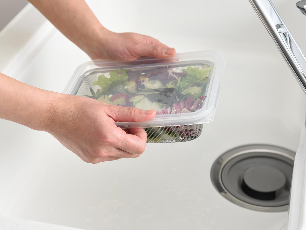 ザル&バット3点セット 1/1サイズ 角型 蓋付き ステンレス製 日本製 お料理はかどる角バット・角ザルセット ( 3点セット バット ザル 浅型 18-8ステンレス 角バット ステンレスバット 大きい 浅型バット 角ザル 使いやすい 丈夫 )