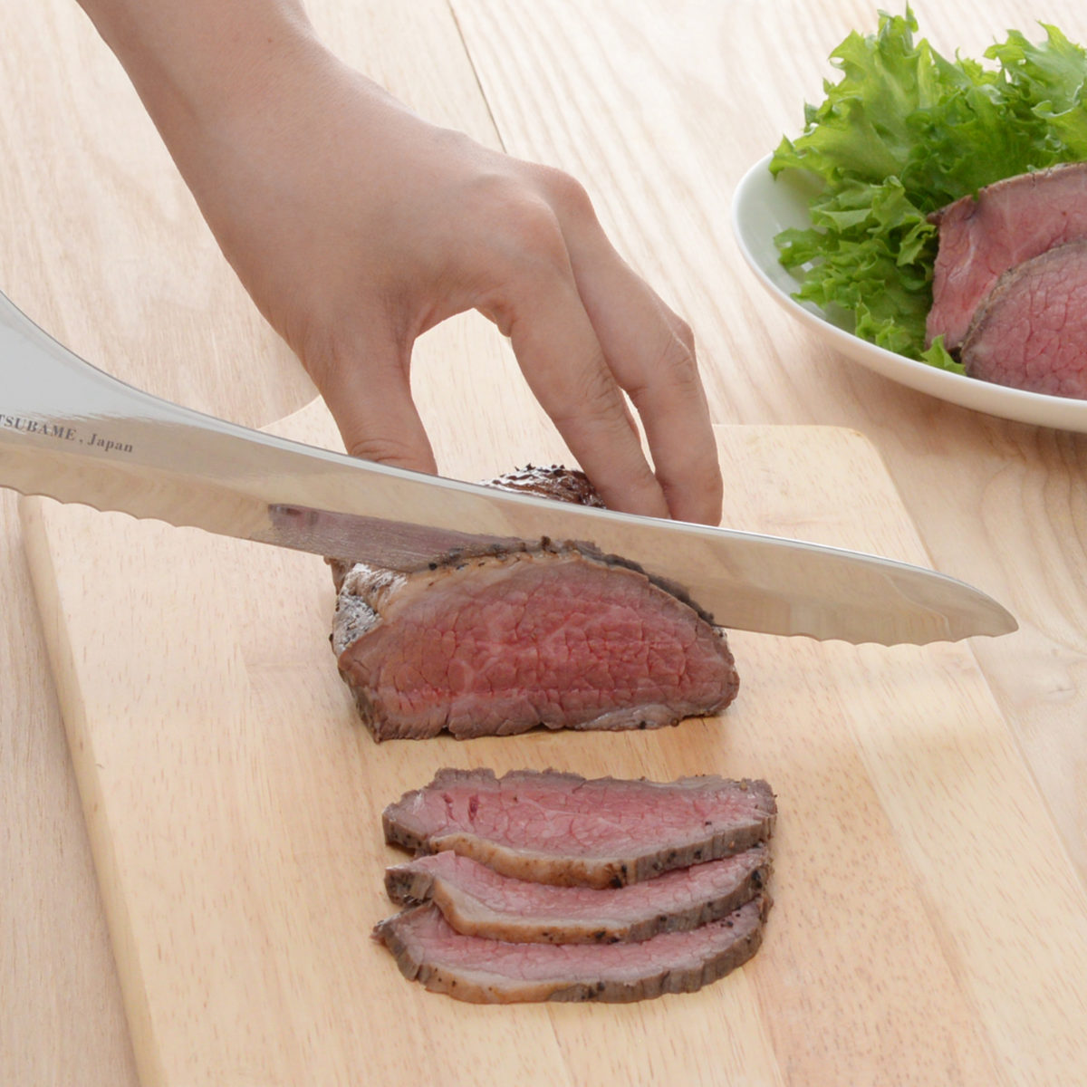 パン切り包丁 23.5cm つばめのパンナイフ 日本製 ( パンナイフ ブレッドナイフ パン切り 包丁 パン ブレッド ナイフ 23.5センチ パンスライサー パンナイフ 235mm 235ミリ 木柄 )