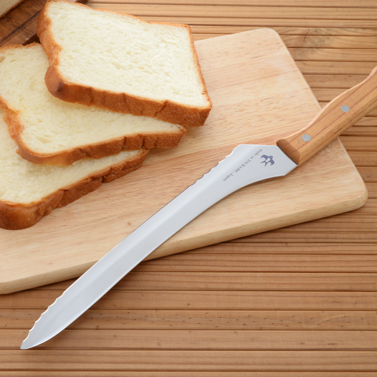 パン切り包丁 23.5cm つばめのパンナイフ 日本製 ( パンナイフ ブレッドナイフ パン切り 包丁 パン ブレッド ナイフ 23.5センチ パンスライサー パンナイフ 235mm 235ミリ 木柄 )