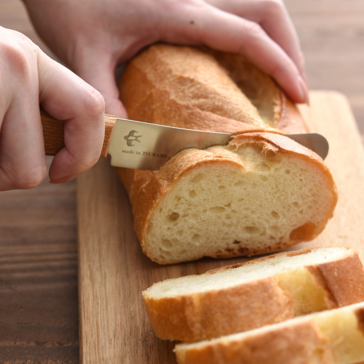バターナイフ つばめのマルチバターナイフ 日本製 ( テーブルナイフ 卓上ナイフ スプレッドナイフ バター ナイフ パン ブレッド ジャム マルチナイフ 朝食 トースト 木柄 )