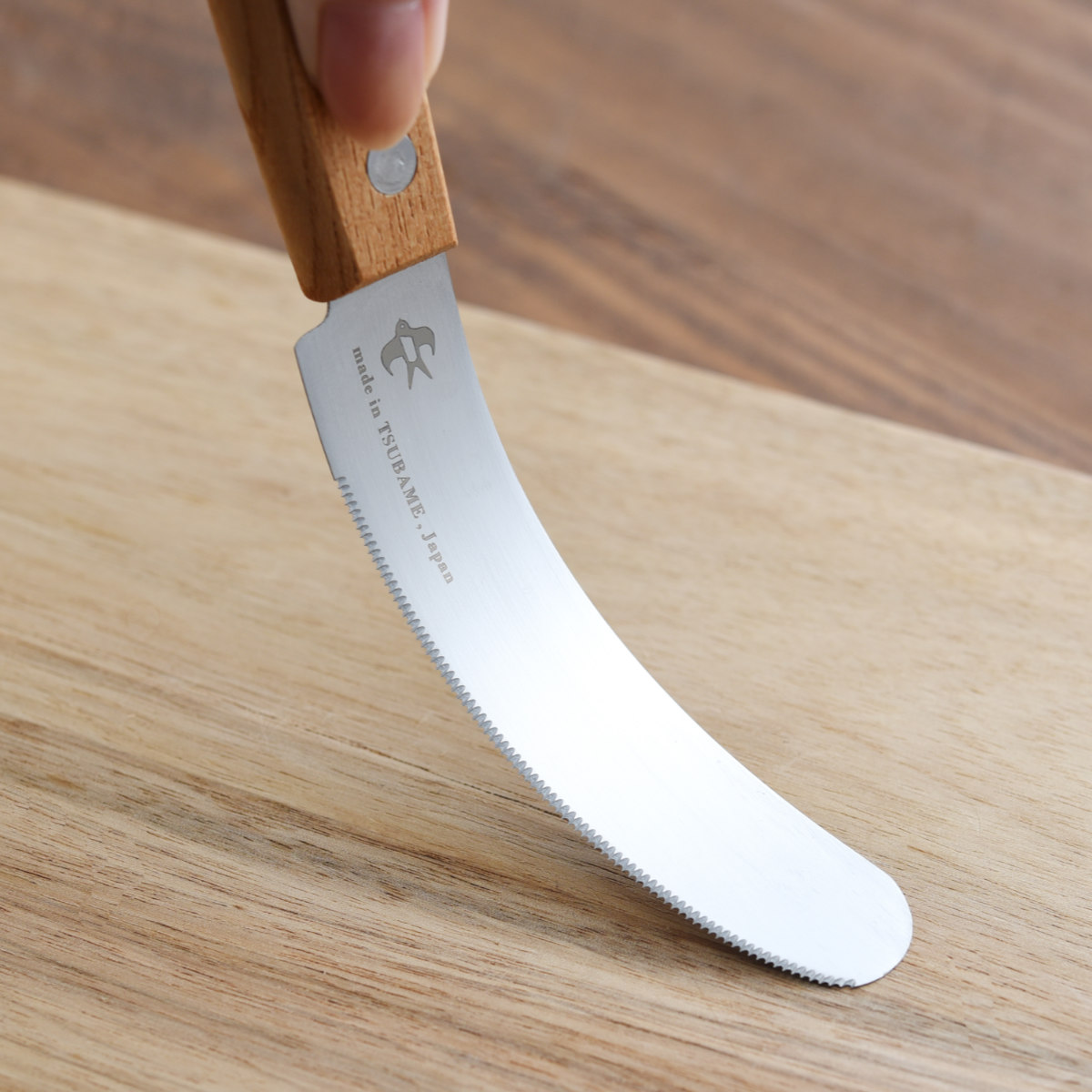 バターナイフ つばめのマルチバターナイフ 日本製 ( テーブルナイフ 卓上ナイフ スプレッドナイフ バター ナイフ パン ブレッド ジャム マルチナイフ 朝食 トースト 木柄 )